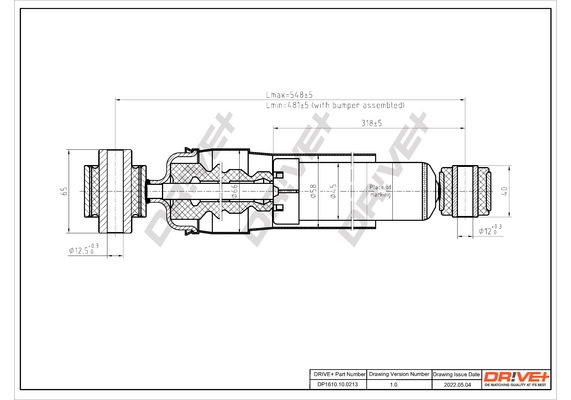Stoßdämpfer Hinterachse Dr!ve+ DP1610.10.0213 von Dr!ve+