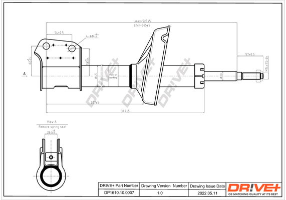 Stoßdämpfer Vorderachse Dr!ve+ DP1610.10.0007 von Dr!ve+