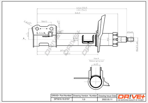 Stoßdämpfer Vorderachse links Dr!ve+ DP1610.10.0157 Stoßdämpfer Vorderachse links Dr!ve+ DP1610.10.0157 von Dr!ve+