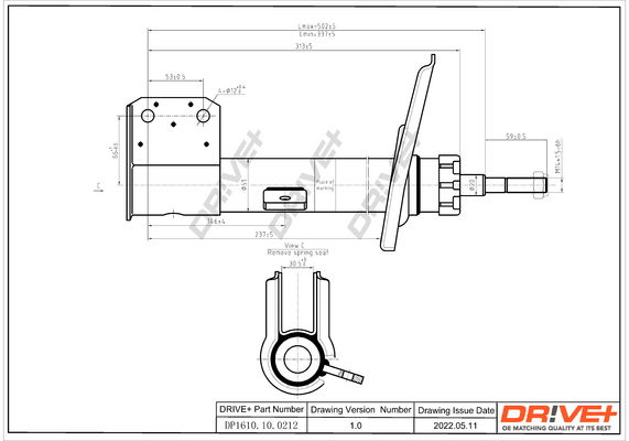 Stoßdämpfer Vorderachse links Dr!ve+ DP1610.10.0212 Stoßdämpfer Vorderachse links Dr!ve+ DP1610.10.0212 von Dr!ve+