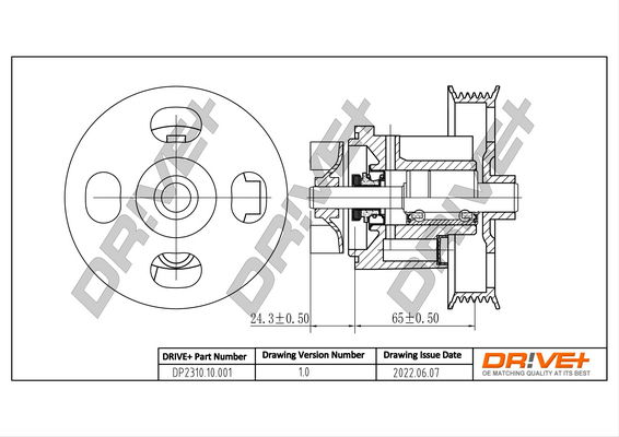 Wasserpumpe, Motorkühlung Dr!ve+ DP2310.10.001 von Dr!ve+
