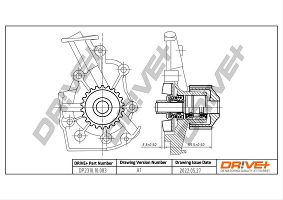 Wasserpumpe, Motorkühlung Dr!ve+ DP2310.10.083 Wasserpumpe, Motorkühlung Dr!ve+ DP2310.10.083 von Dr!ve+