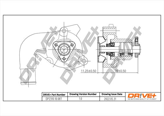 Wasserpumpe, Motorkühlung Dr!ve+ DP2310.10.087 Wasserpumpe, Motorkühlung Dr!ve+ DP2310.10.087 von Dr!ve+