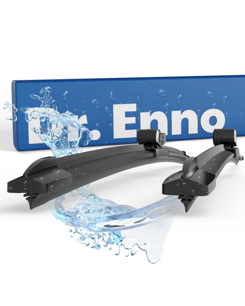 Dr. ENNO Scheibenwischer 650mm & 450mm | Streifenfreie Reinigung | Leiser Betrieb | Einfache Montage | Langlebige Qualität | Kein Quietschen von Dr.Enno