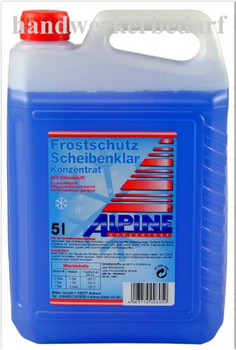 Alpine Scheibenfrostschutz -60 °C Konzentrat 5 Liter / Scheibenklar Frostschutz von Dr. Starke