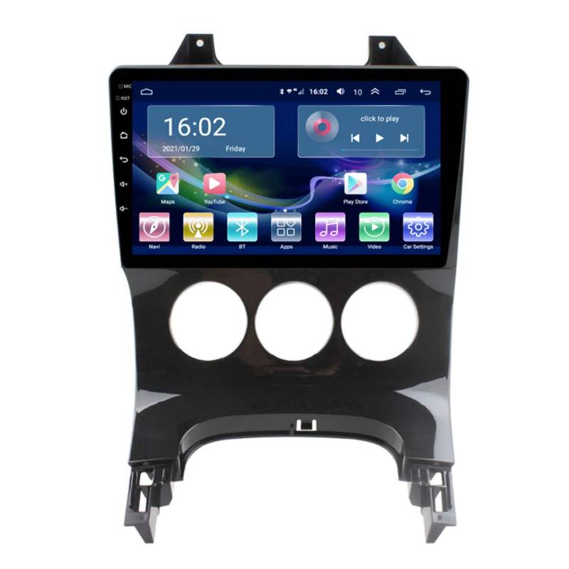Auto Navigation, 4G LTE 2G RAM Android 10 Für Peugeot 3008 2009-2013, Multimedia-Player, Autoradio, 2,5-D-Touchscreen, mit Rückfahrkamera,4g+wifi 1g+32g/manual von Dr.Lefran