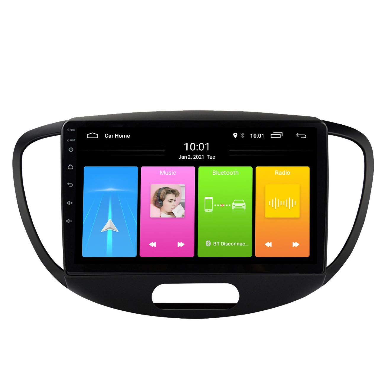 Autoradio, Android 10 Autoradio Multimedia Player Für Hyundai Grand I10 2008-2012, HD Autoradio Multimedia Player 2 DIN Autoradio MP5 Bluetooth,Wifi 1g+16g von Dr.Lefran