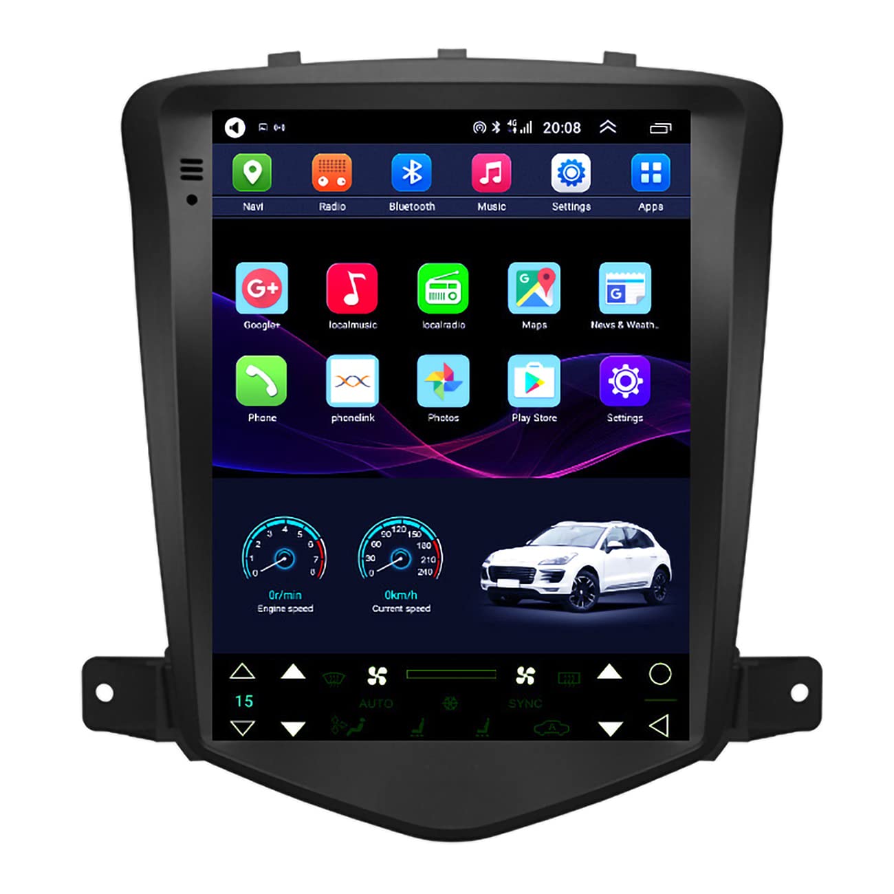 Autoradio, Android 10.1 Car Stereo 9.7 '' Touchscreen für Chevrolet Cruze 2008-2013, MP5-Player FM-Radio GPS Wifi, integrierte Offline-Karte,4g+wifi 2g+32g von Dr.Lefran