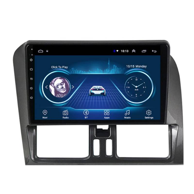 Dr.Lefran Auto-Navigation, Android 10 Multimedia Player für Volvo XC60 2009-2012, BT Carplay DVD, lebenslange Karten-Updates, Original Lenkradsteuerung, mit Rückfahrkamera,WiFi 2g+32g von Dr.Lefran