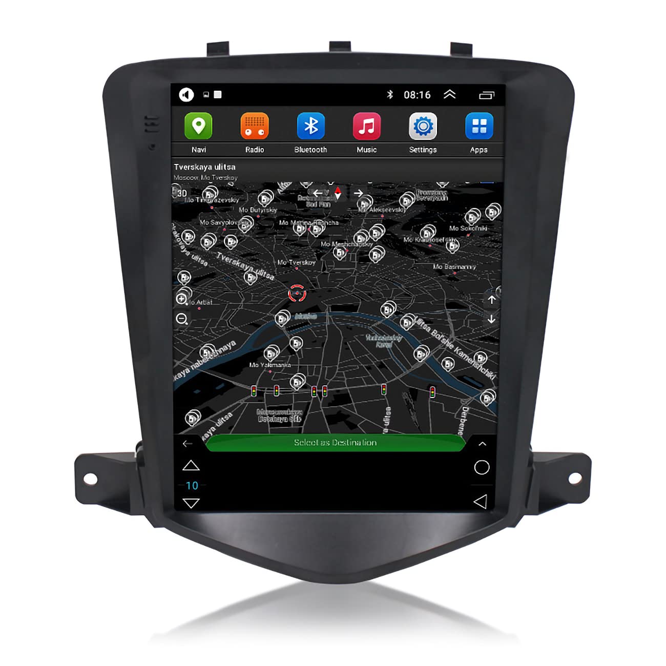 Dr.Lefran Auto-Navigation,2.5D vertikaler Bildschirm Android 10 Multimedia-Radio-Player für Chevrolet Cruze 2008-2013, IPS DSP, Bluetooth-Freisprecheinrichtung, Original-Lenkradsteuerung,WiFi 2g+32g von Dr.Lefran