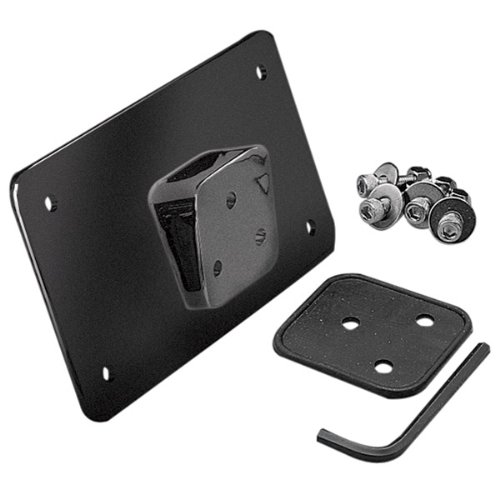 Schwarz Laydown Kennzeichenhalter Nummernschild für Harley-Davidson von Drag Specialties