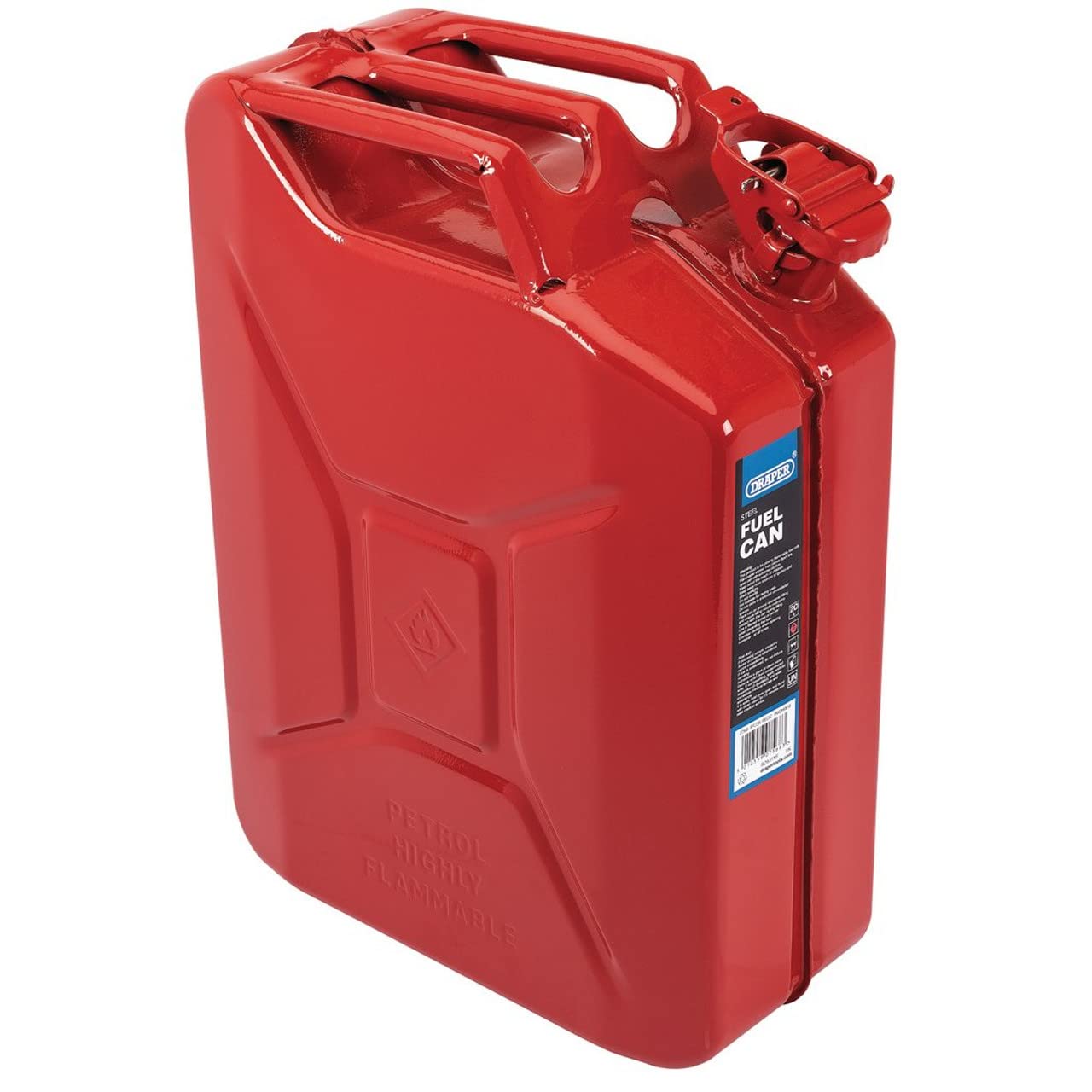 Draper 07568 20L Stahl-Kraftstoffkanister (rot) von Draper