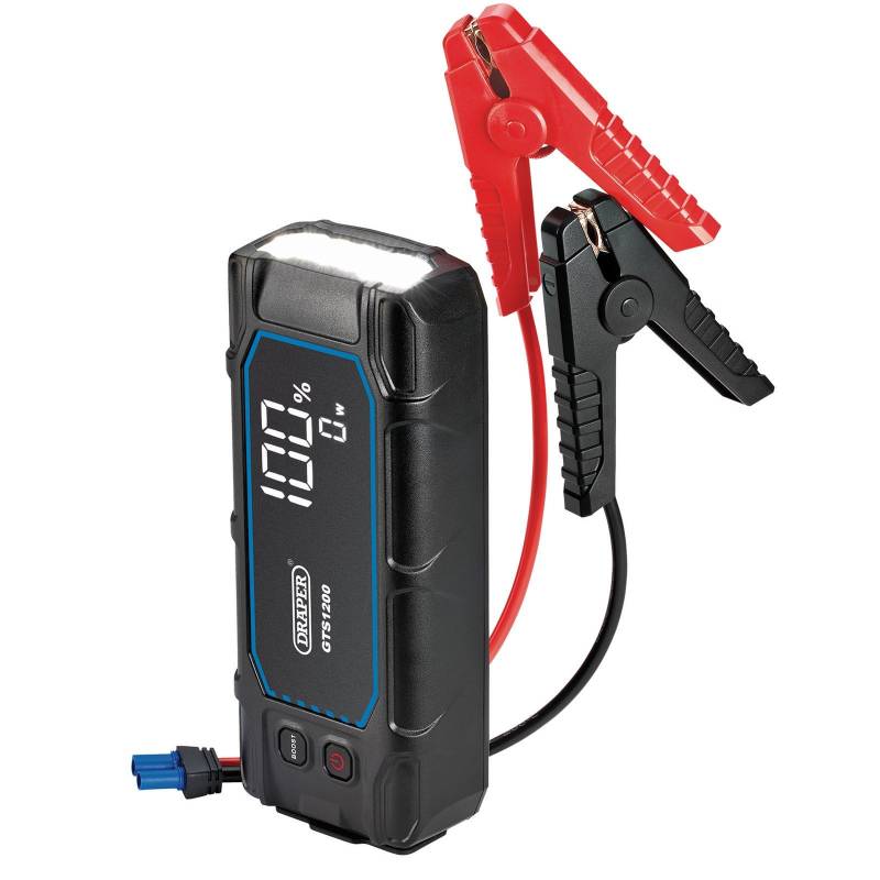Draper 23728 12V Lithium Starthilfe mit Digitalanzeige, 1200A von Draper