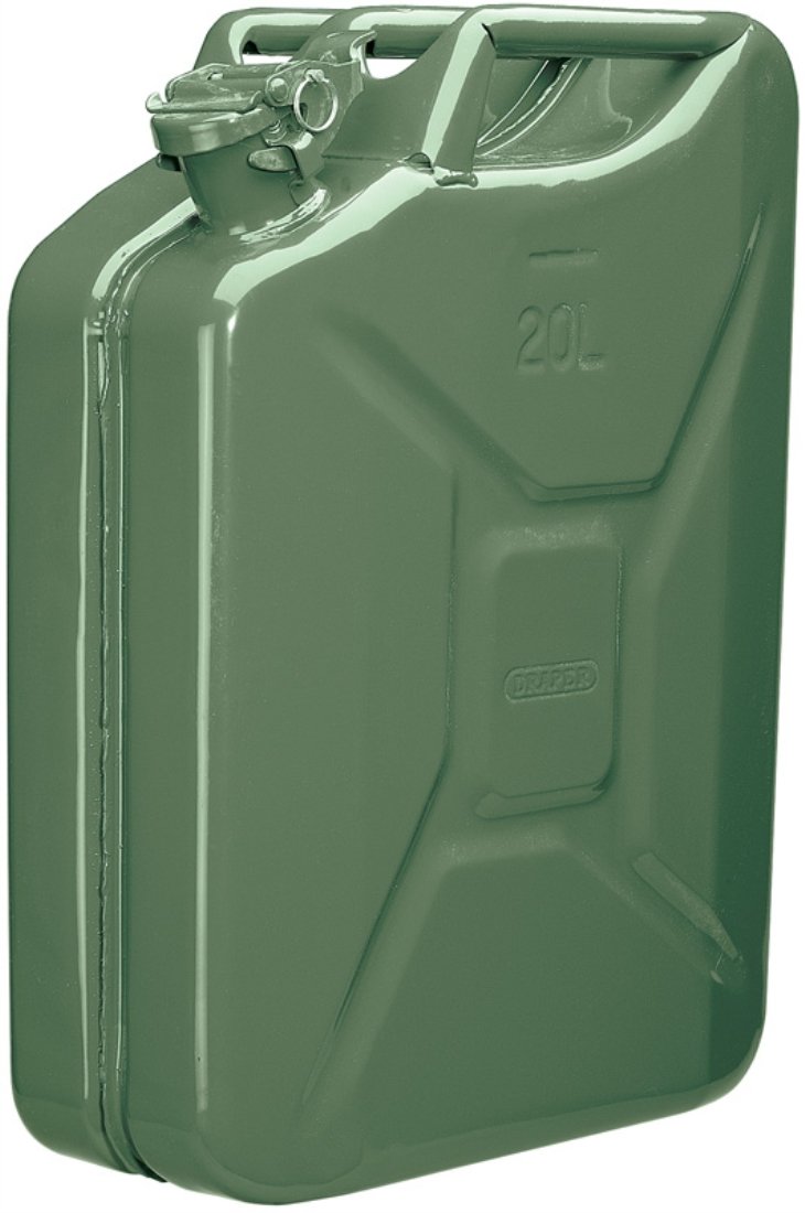 Draper 49949 Benzinkanister aus Stahl 20 l grün Draper 49949 Benzinkanister aus Stahl 20 l grün von Draper