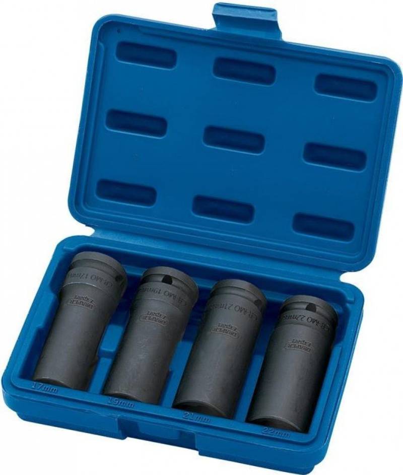 Draper 5726 Tiefbett-Steckschlüsselsatz 1/2 Zoll 4 Stück von Draper