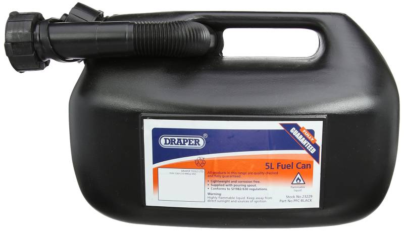 Draper Benzinkanister aus Kunststoff, 5 L von Draper