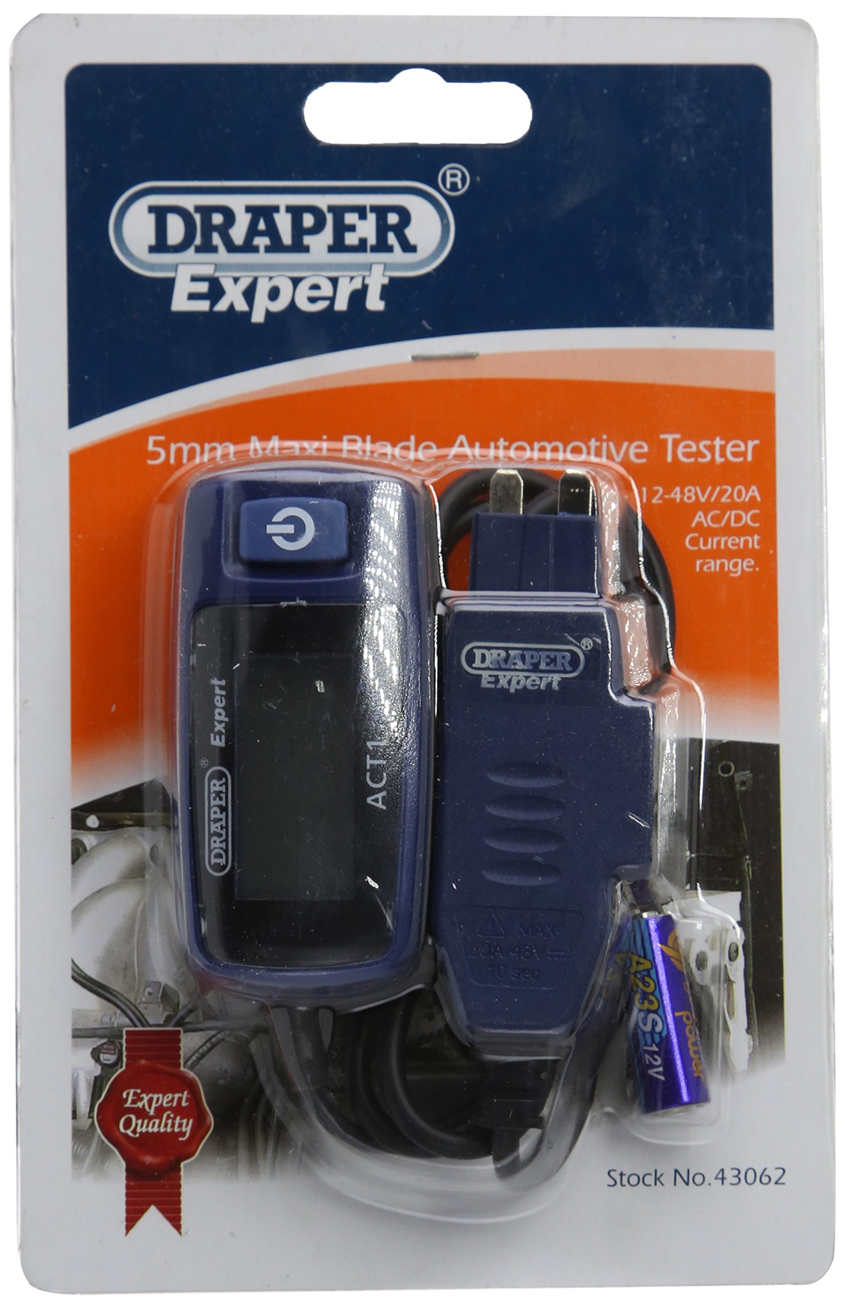Draper Expert Testgerät für Flachstecksicherungen, 12-48 V von Draper