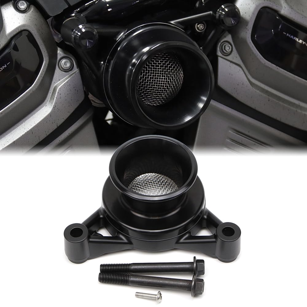 Dreamseek Engine Air Cleaner Filter Compatible with Harley Nightster 975 RH975 2022 2023 Motorcycle Intake System CNC Black Billet Washable von Dreamseek