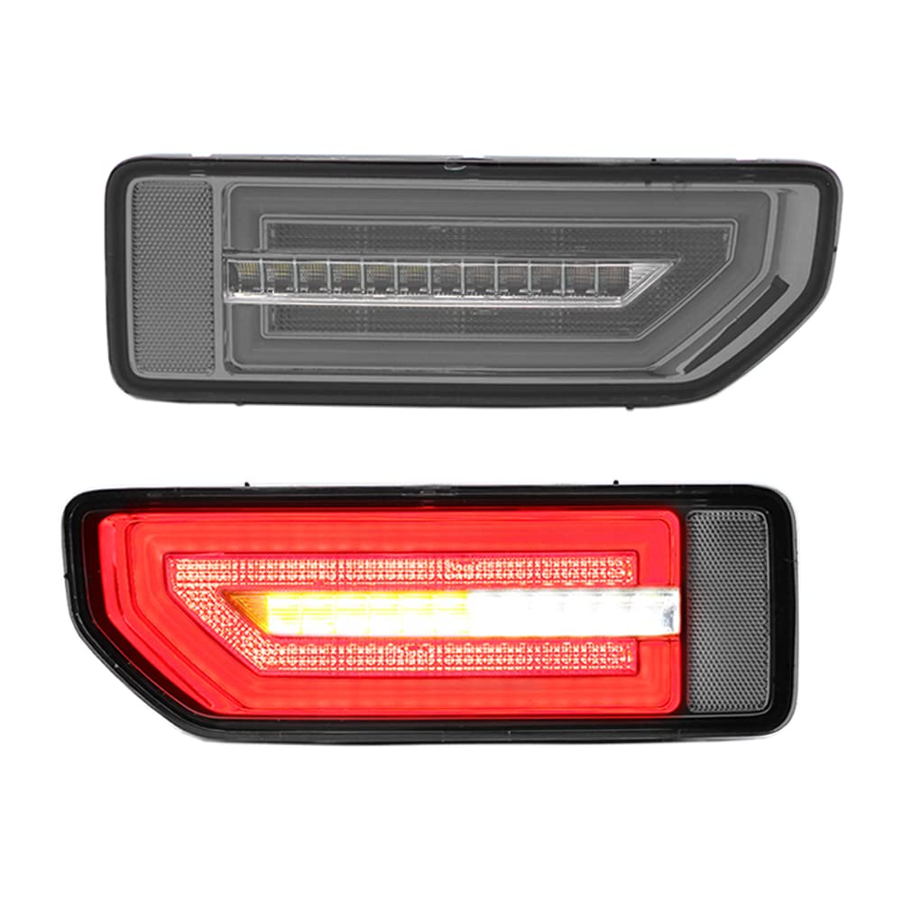 Dreamseek Rücklicht Baugruppe Rückleuchten für Suzuki Jimny 2019 2020 2021 2022 2023 Hintere Bremsleuchte Heckleuchte Rear Brake Lamp mit Blinker Plug and Play (Graue Linse) von Dreamseek