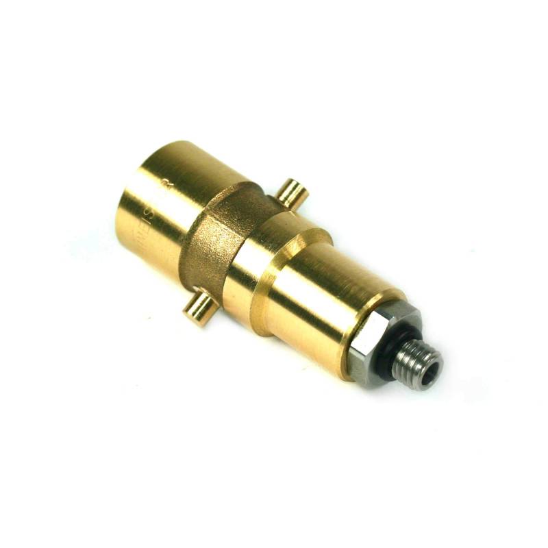 Drehmeister Bajonett Tankadapter M10 (10 mm x 1,5 mm), Messing mit Edelstahlanschluss - Adapter für Autogasfahrzeuge - LPG Adapter für Autogas von Drehmeister