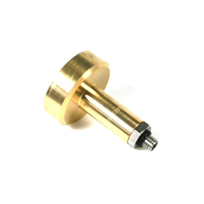 Drehmeister Dish Tankadapter M10 (10 mm x 1,5 mm) lang, Messing mit Edelstahlanschluss L76 mm - Adapter für Autogasfahrzeuge - LPG Adapter für Autogas von Drehmeister