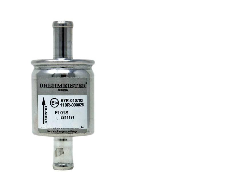 DREHMEISTER Premium Gasfilter LPG Filter Set inkl. Qualitätsschellen 11mm x 11mm BRC von Drehmeister