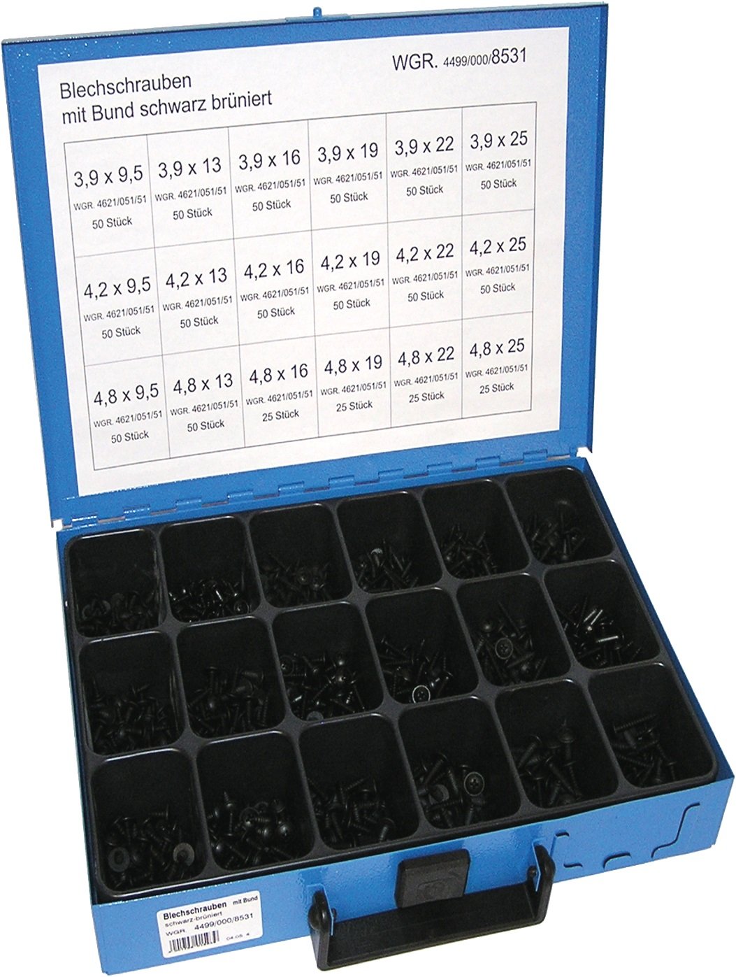 Dresselhaus Sortimente Blechschrauben mit Bund brüniert, 1 Stück, schwarz, 0/4499/000/8531/06 Dresselhaus Sortimente Blechschrauben mit Bund brüniert, 1 Stück, schwarz, 0/4499/000/8531/06 von Dresselhaus
