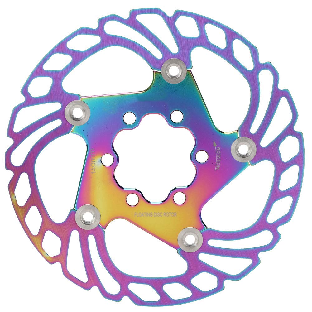 6 Bolzen Floating Bike Disc Bremsbremsrotor, Mountainbike Edelstahl Fahrradscheibenbremszyklus -Accessoire (140 mm) von Drfeify
