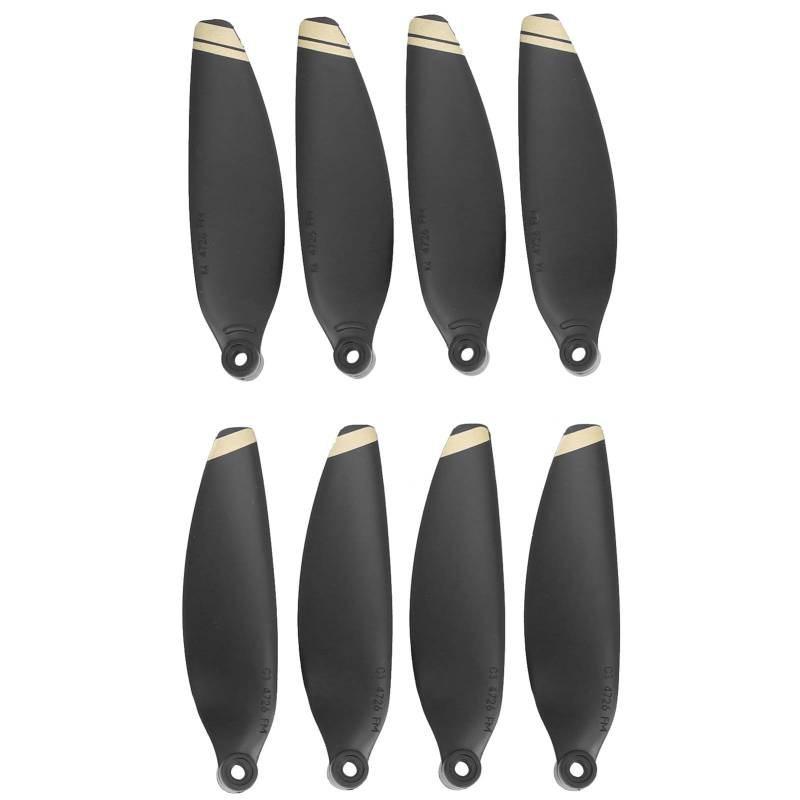 Drfeify Drohnenpropeller, 2 Paar Propeller Ersatz, Kompatibel mit Mini 2 (Gold), Schwarz von Drfeify