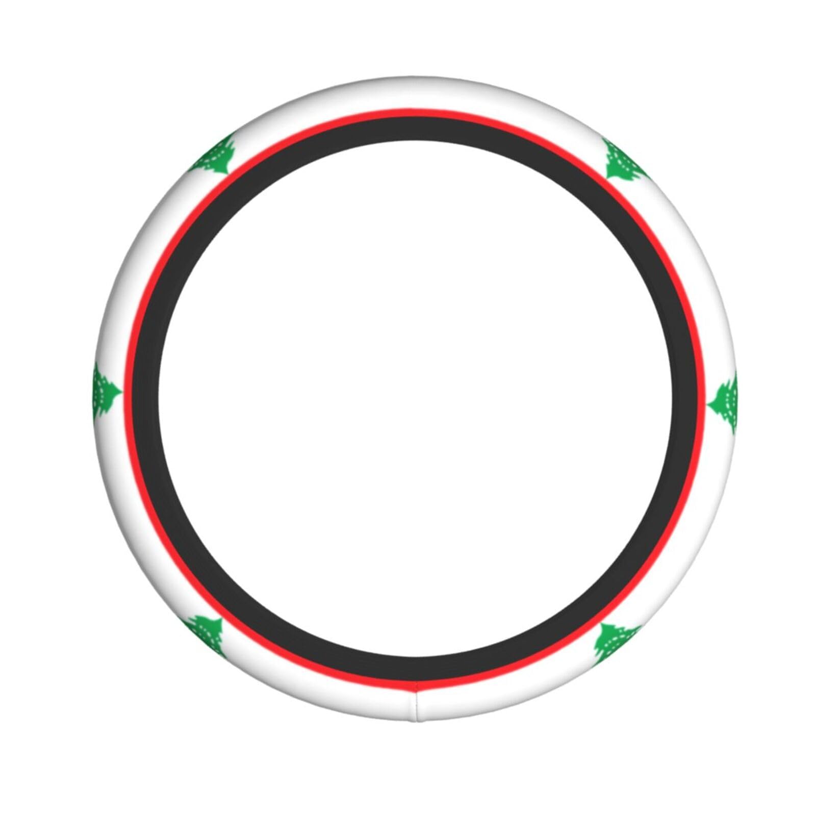 Lenkradbezug mit Flagge des Libanon, Autodekoration, Autozubehör, Stoff, Lenkradbezug, 38,1 cm Lenkradbezug mit Flagge des Libanon, Autodekoration, Autozubehör, Stoff, Lenkradbezug, 38,1 cm von Drgfcxe
