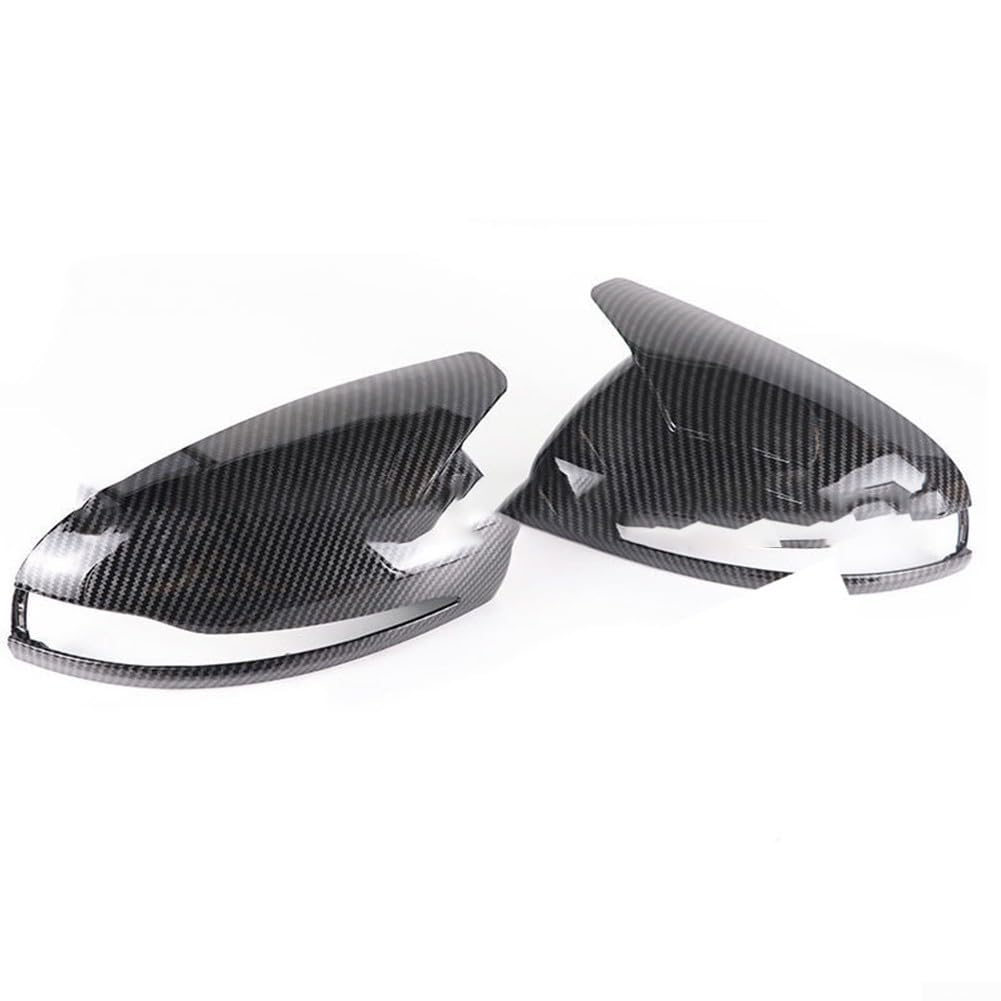 Spiegelabdeckkappe aus echter Karbonfaser, muskulöser Look, einfache Montage mit Klebeband, passend für Benz W205, W213, W238, W222 (Kohlefaser) von Drhomeam