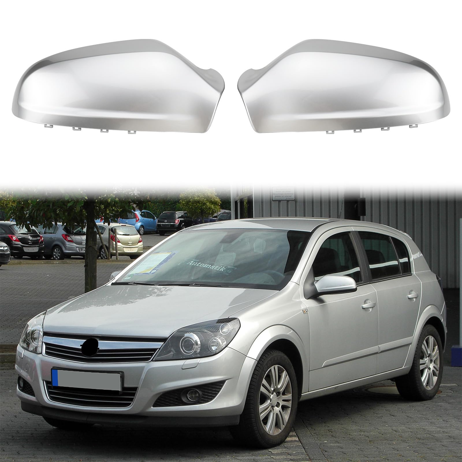 1 Paar Türspiegelabdeckungen Ersatz für 2004-2009 Opel Astra Auto Seitenspiegel Abdeckkappen Rückspiegel Schutzabdeckungen 1 Paar Türspiegelabdeckungen Ersatz für 2004-2009 Opel Astra Auto Seitenspiegel Abdeckkappen Rückspiegel Schutzabdeckungen von DriSubt