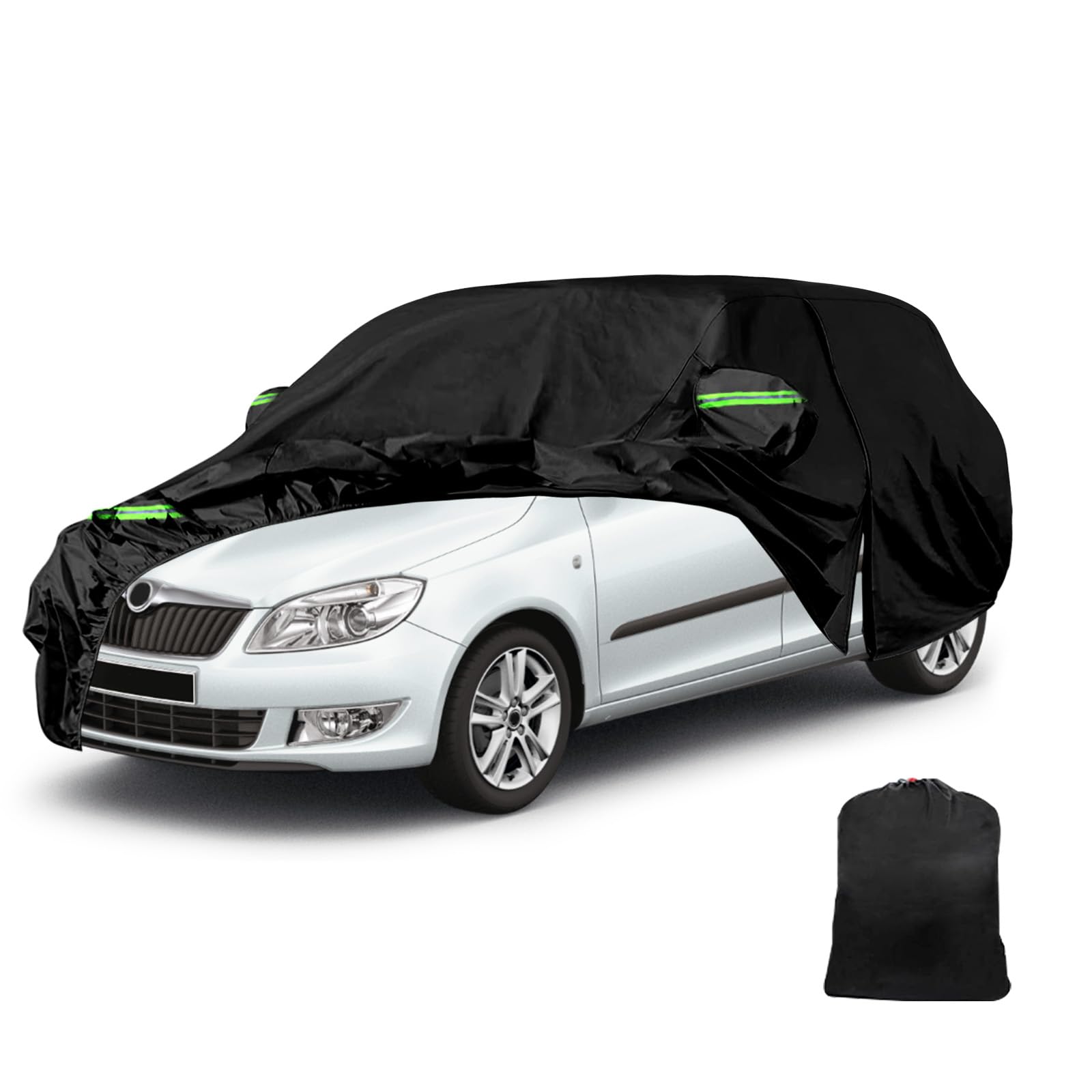 Auto Abdeckung für 1999-2021 Skoda Fabia hatchbac Oxford Baumwolle Wasserdicht für Regen Sonne Staub Schutz Auto Plane von DriSubt