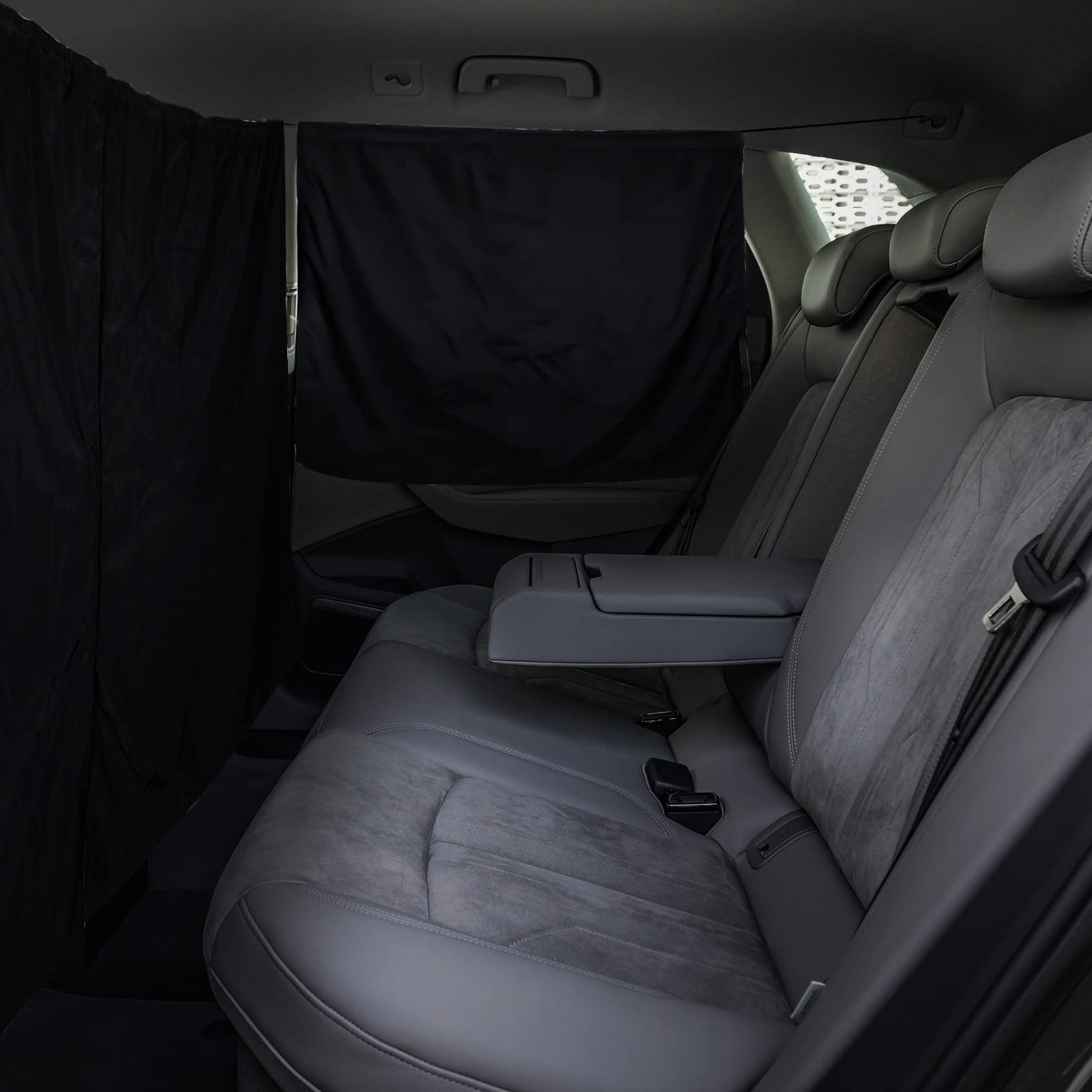 Set von 3 Auto Privatsphäre Vorhänge, Doppelschicht Universal-Auto Vorhänge für Rücksitz und Seitenfenster, SUV und breite Limousine Sonnenschutz Schirmabdeckungen von DriSubt