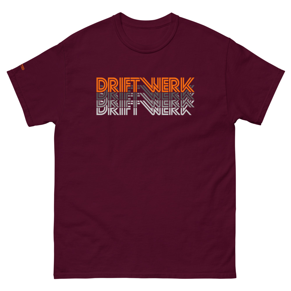 Driftwerk 70s T-Shirt - Maroon / S von Driftwerk