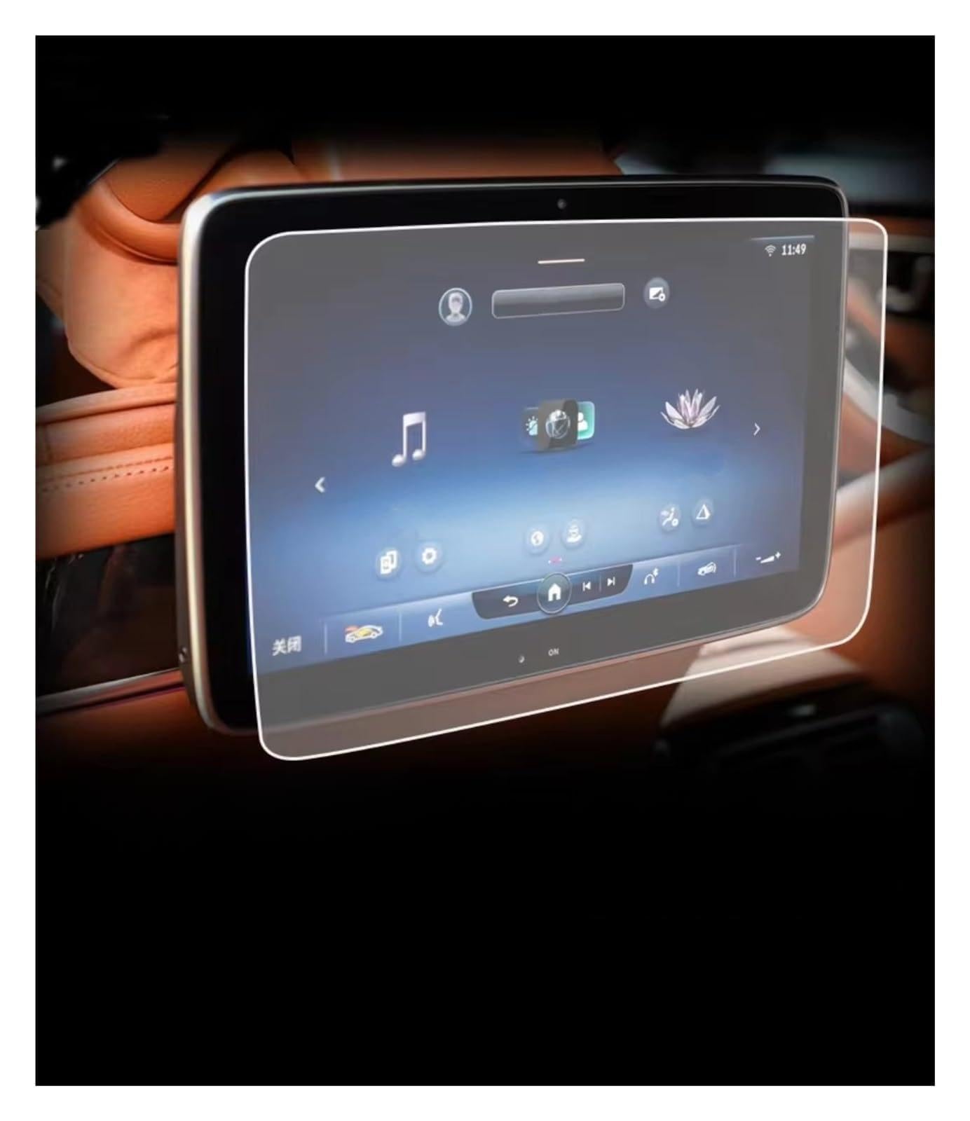 Displayschutz-Folie Für Benz Für EQS 2021 2022 2023 Navigation Rücksitz TV Touchscreen Schutzfolie 2 Stück Hartglasfolie Schutz Schutzfolie Displayschutz-Folie Für Benz Für EQS 2021 2022 2023 Navigation Rücksitz TV Touchscreen Schutzfolie 2 Stück Hartglasfolie Schutz Schutzfolie von Drkxdt