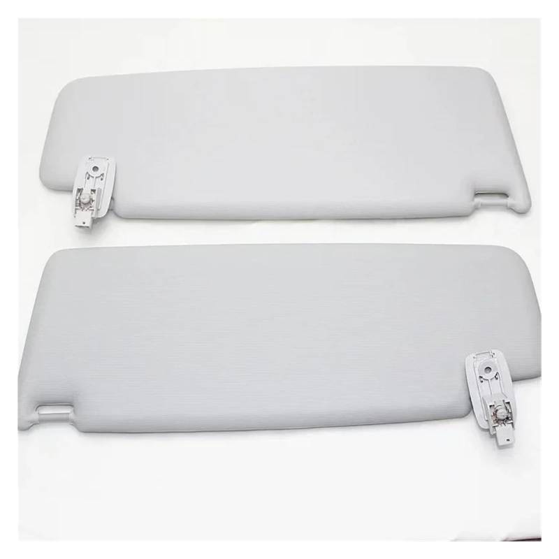 Visier 1/2 STÜCKE Innen Grau Sonnenblende Panel Mit Beleuchteten Spiegel Abdeckung Für VW Für Tiguan 1 5N R Linie 2010-2016 5N0857551 5N0857552 Sonnenblende(Links) von Drkxdt