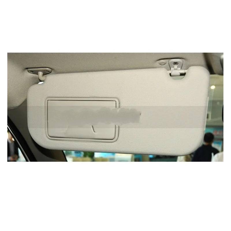 Visier 1 STÜCK Für Mitsubishi Für Montero Sport Auto Innensonnenblende Sonnenblende Antiblend Sonnenschutz Sonnenschutzdach Mit Spiegel Sonnenblende(Beige LH) von Drkxdt