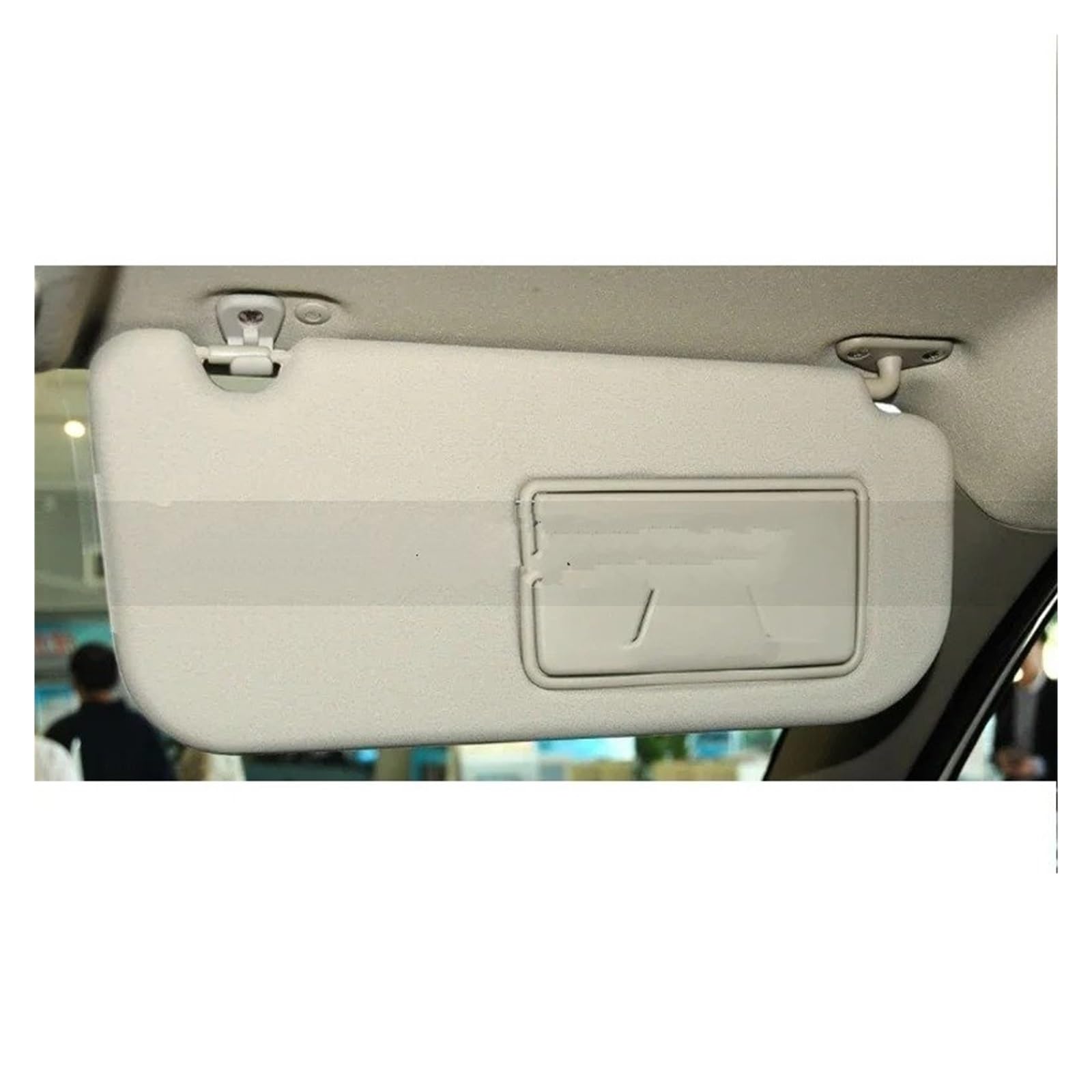 Visier 1 STÜCK Für Mitsubishi Für Montero Sport Auto Innensonnenblende Sonnenblende Antiblend Sonnenschutz Sonnenschutzdach Mit Spiegel Sonnenblende(Beige RH) von Drkxdt