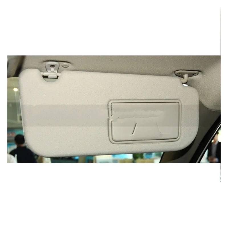 Visier 1 STÜCK Für Mitsubishi Für Montero Sport Auto Innensonnenblende Sonnenblende Antiblend Sonnenschutz Sonnenschutzdach Mit Spiegel Sonnenblende(Beige RH) von Drkxdt