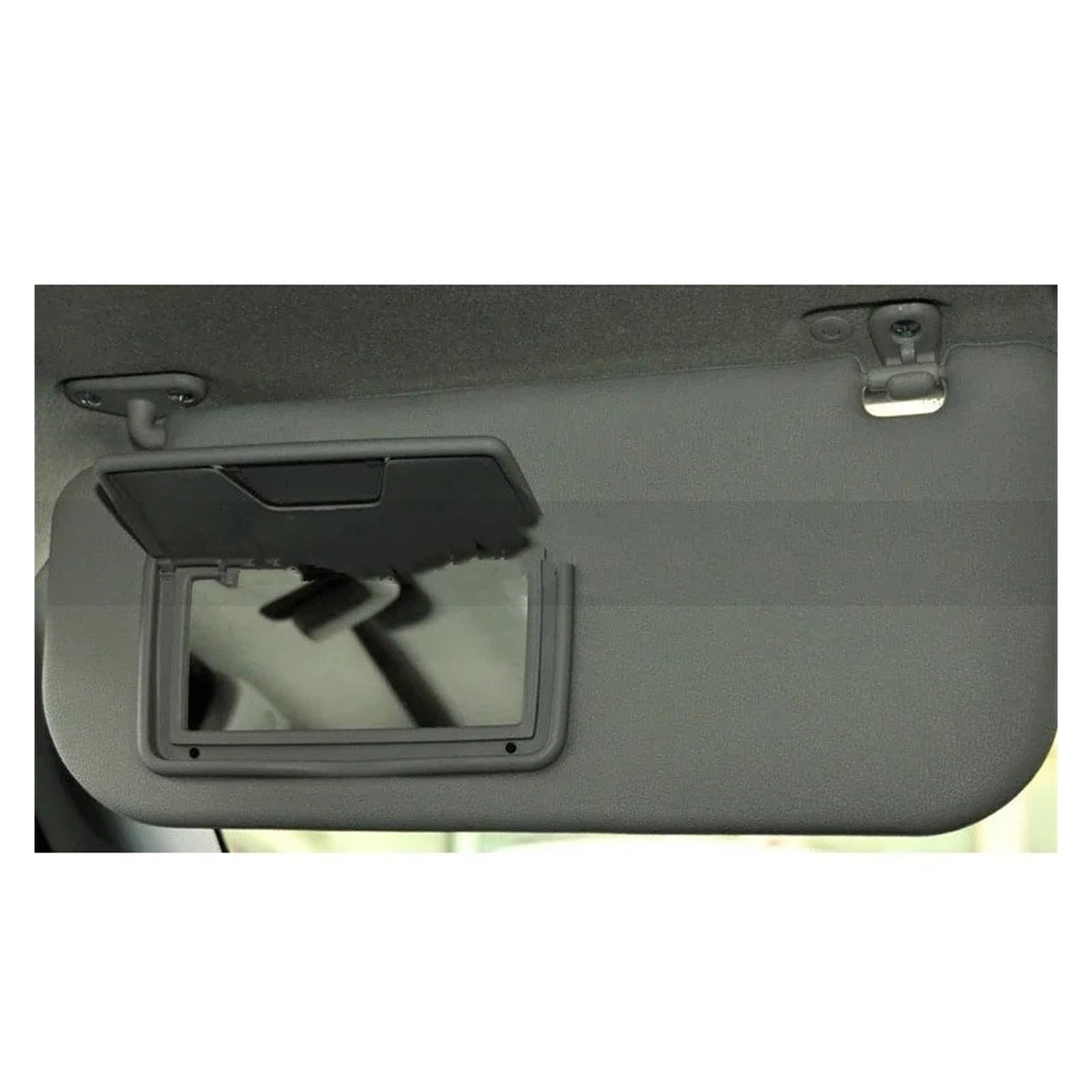 Visier 1 STÜCK Für Mitsubishi Für Montero Sport Auto Innensonnenblende Sonnenblende Antiblend Sonnenschutz Sonnenschutzdach Mit Spiegel Sonnenblende(Gray LH) von Drkxdt