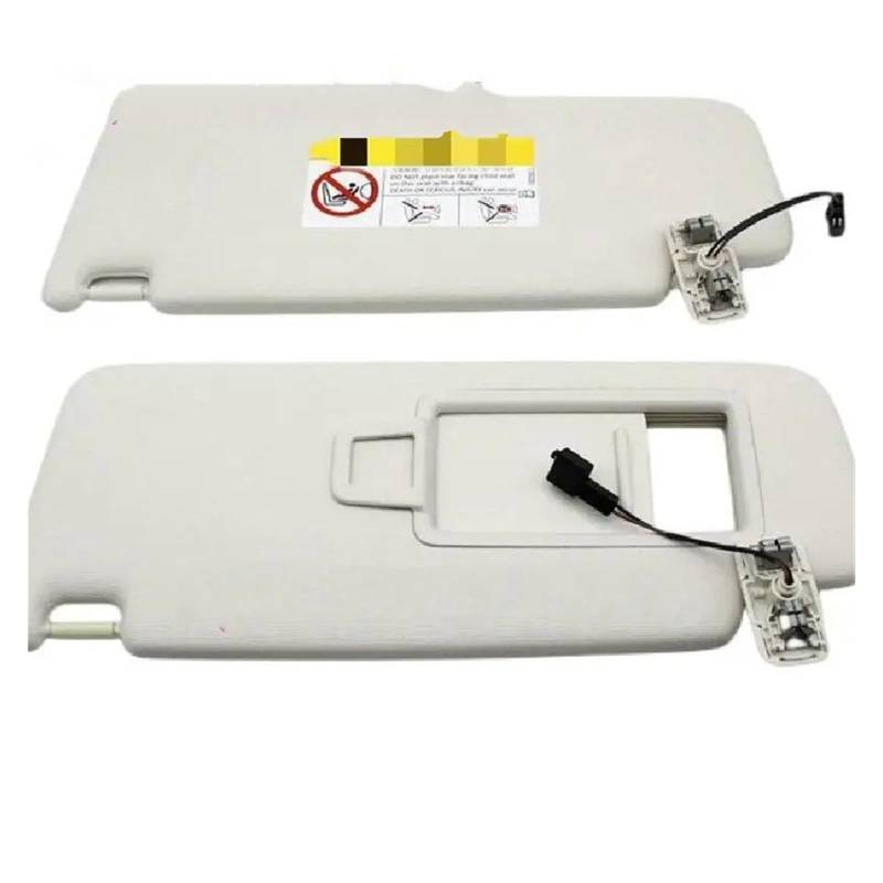 Visier 5G0 857 551/552 Für Golf 7 MK7 Für GTI Für Superb3 Kosmetikspiegel Sonnenblende Beschattung Bord Grau 5GG 857 551 5GG 857 552 Sonnenblende(Gray Left and Right) von Drkxdt