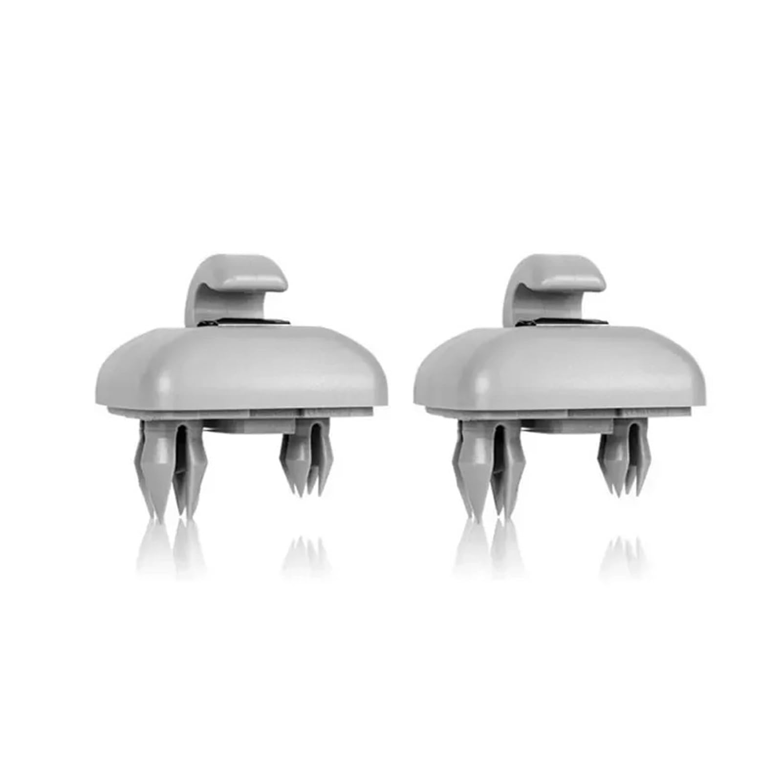 Visier Auto-Innenraum-Sonnenblendenkappen-Clip-Haken-Befestigungsclips Für A1 Für A3 Für A4 Für A5 Für Q3 Für Q5 S3 S4 S5 TT Für Allroad Innenausstattung Sonnenblende(2pcsGrey) von Drkxdt