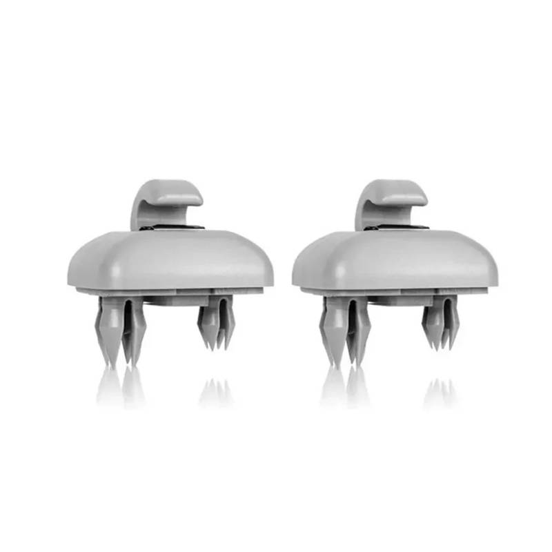 Visier Auto-Innenraum-Sonnenblendenkappen-Clip-Haken-Befestigungsclips Für A1 Für A3 Für A4 Für A5 Für Q3 Für Q5 S3 S4 S5 TT Für Allroad Innenausstattung Sonnenblende(2pcsGrey) von Drkxdt
