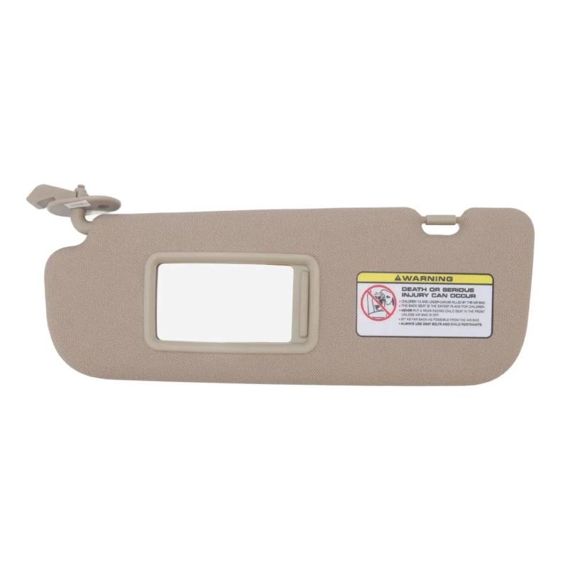 Visier Auto-Sonnenblende 852103X000 TX Beige Innensonnenschutz Sonnenschutz Ersatz Für Hyundai Für Elantra 2011 2012 2013 2014 2015 Sonnenblende(Beige Left) von Drkxdt