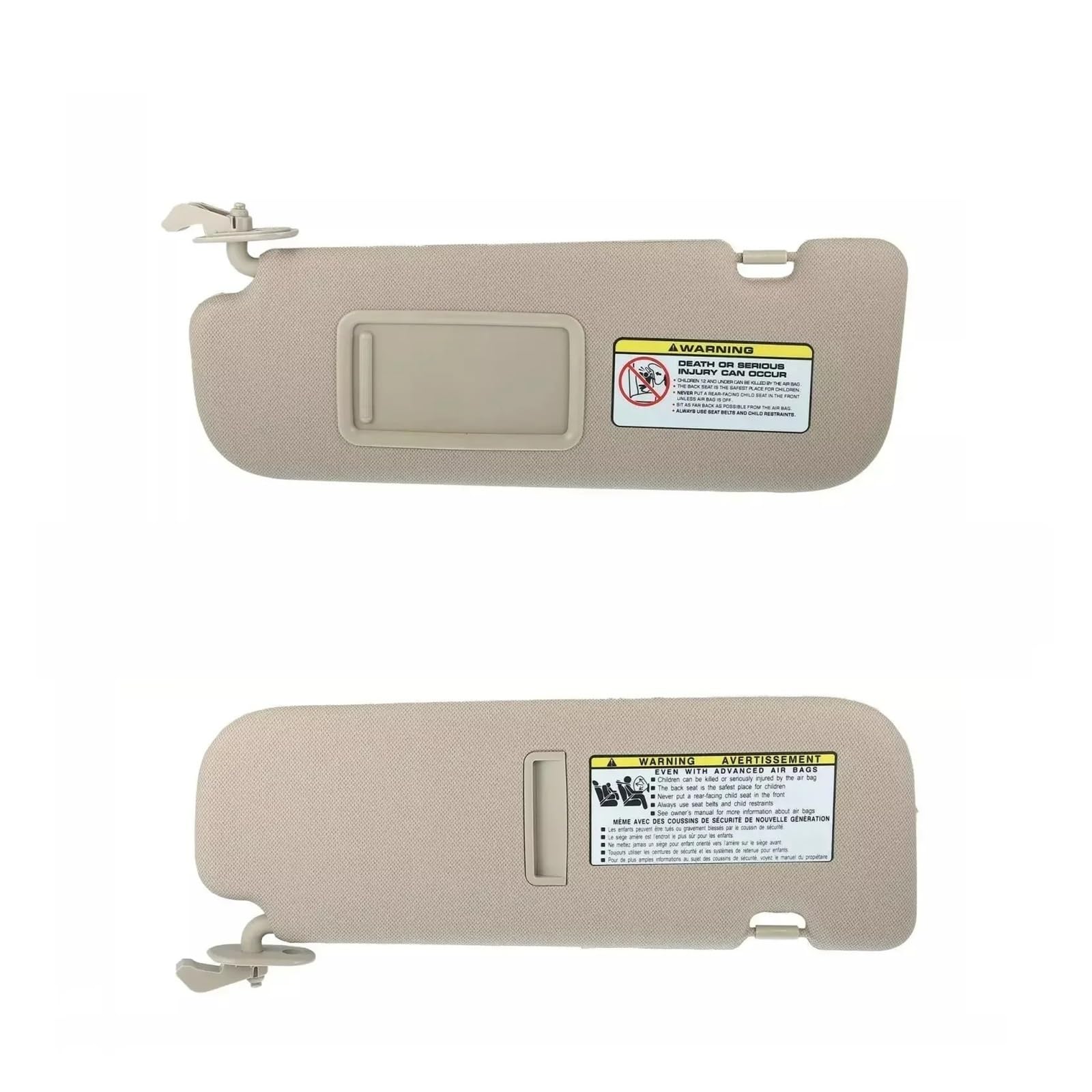 Visier Auto-Sonnenblende 852103X000 TX Beige Innensonnenschutz Sonnenschutz Ersatz Für Hyundai Für Elantra 2011 2012 2013 2014 2015 Sonnenblende(Beige Pair) von Drkxdt