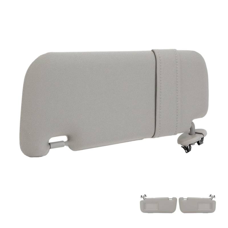 Visier Auto-Sonnenblende Stoff Grau Sonnenschutz Visierspiegel Mit Make-up-Spiegel Ersatz Für Toyota Für Corolla 2007–2010 2011 2012 2013 Sonnenblende(Links) von Drkxdt