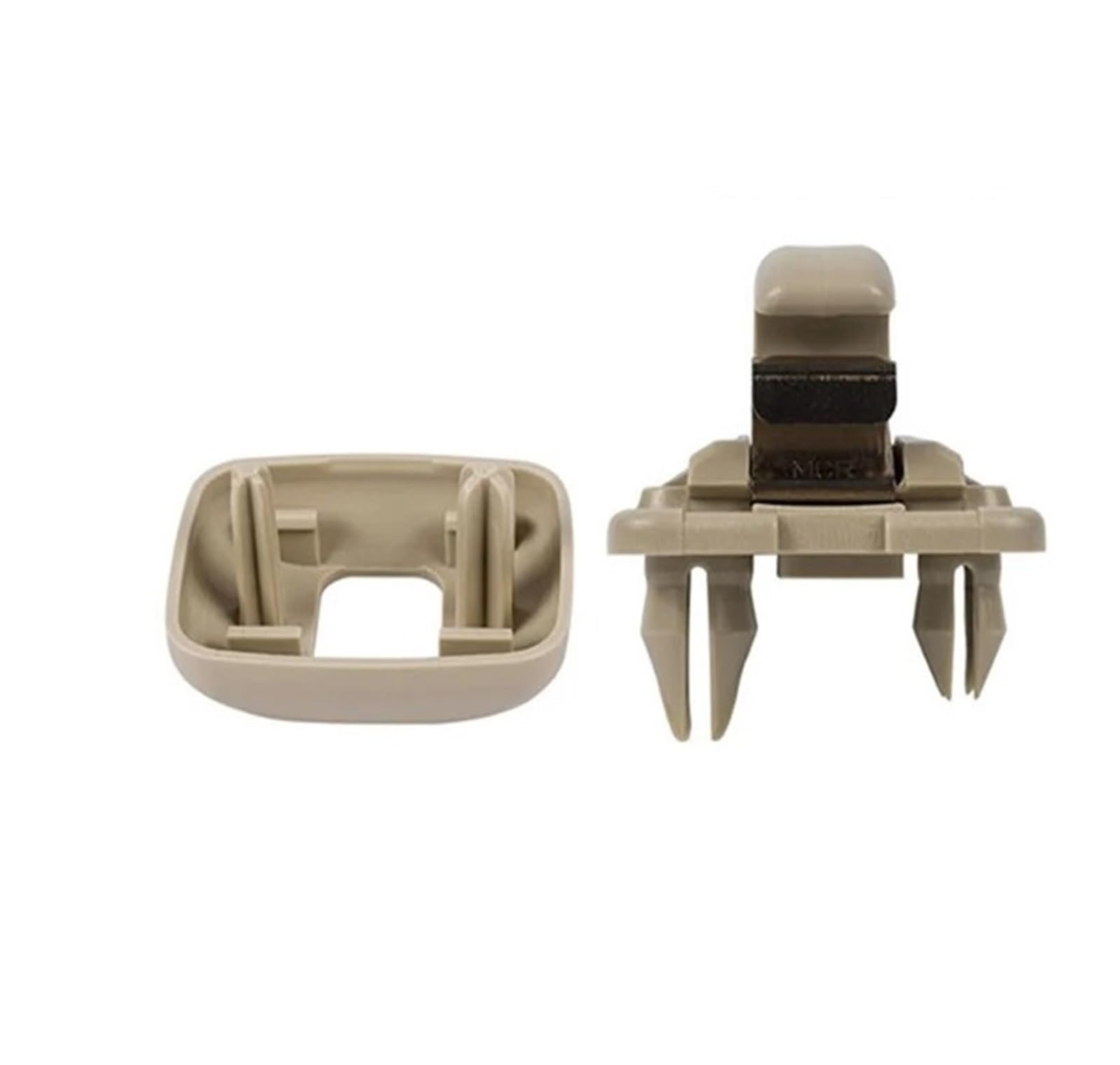 Visier Für A1 Für A3 Für A4 Für A5 Für Q3 1/2 STK Sonnenblenden-Klemmhalterung Haken Sonnenblenden-Klemmhalterung Haken Halterung Aufhänger Autozubehör Sonnenblende(Beige 1PC) von Drkxdt