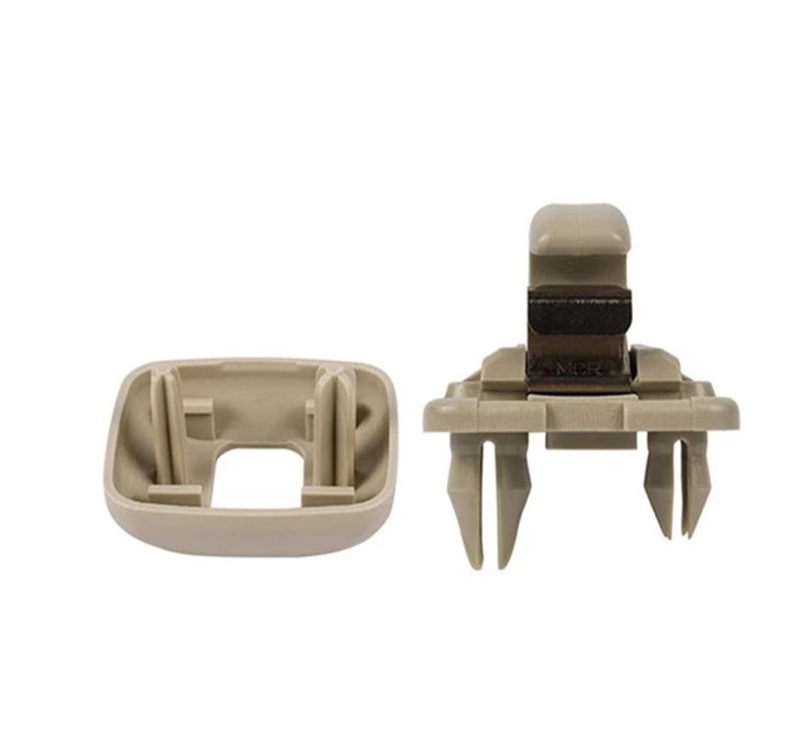Visier Für A1 Für A3 Für A4 Für A5 Für Q3 1/2 STK Sonnenblenden-Klemmhalterung Haken Sonnenblenden-Klemmhalterung Haken Halterung Aufhänger Autozubehör Sonnenblende(Beige 2PCS) von Drkxdt