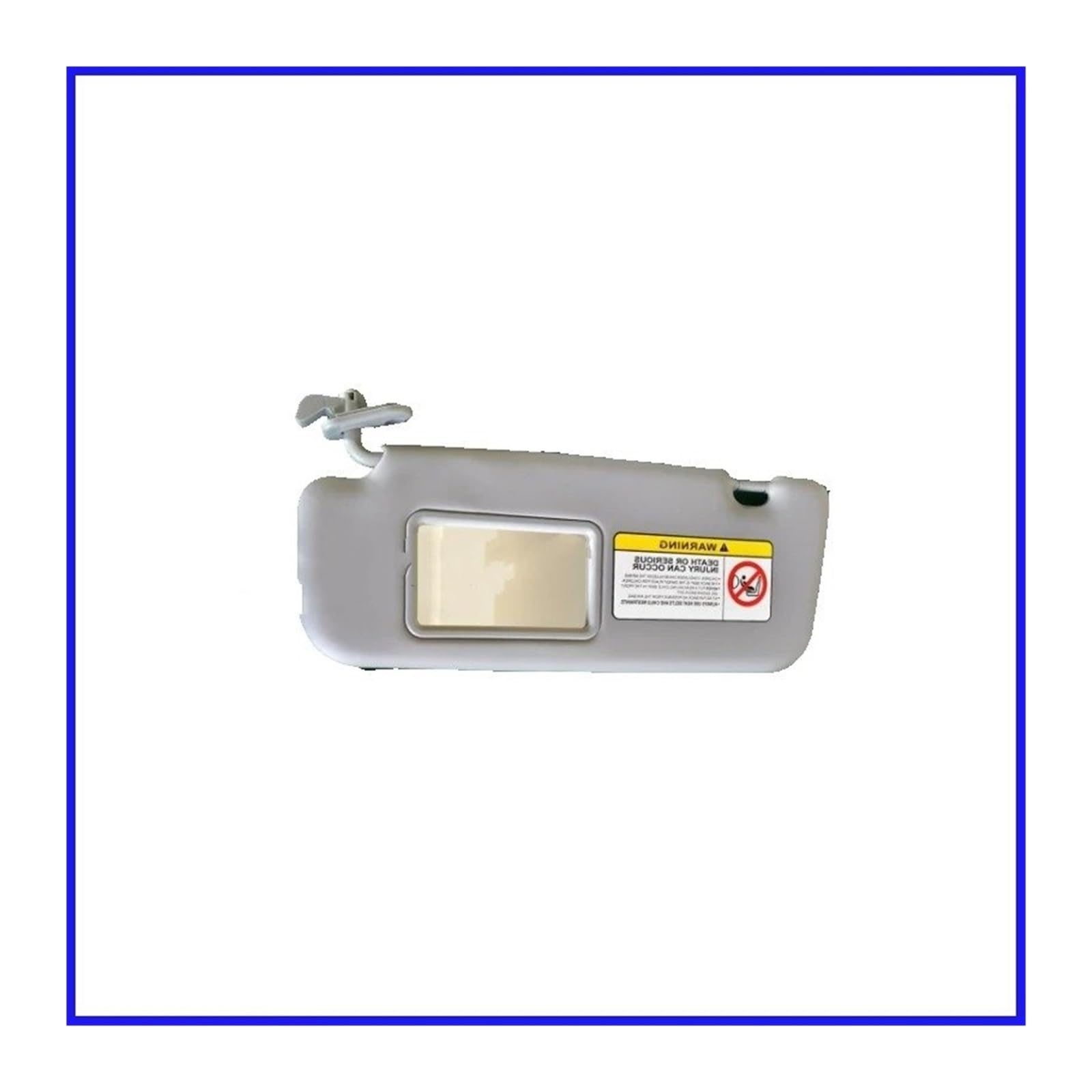 Visier Für Den Einsatz In Für Hyundai Für Accent 1E Rena 2011 2012 2013-2015 85210-1R000 Graubeige Visier-Make-up-Spiegel Autozubehör Sonnenblende(Gray Left) von Drkxdt